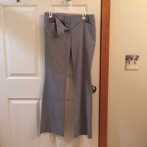 Grey fit and flair dress pants